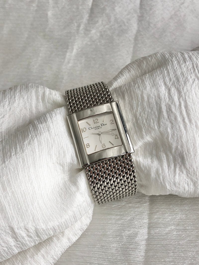 【 日本直送　名牌中古包 】Christian Dior リバ 腕時計 シルバー ステンレススチール クォーツ D79-100 vintage 5vyrjt - 女錶 - 不鏽鋼 銀色