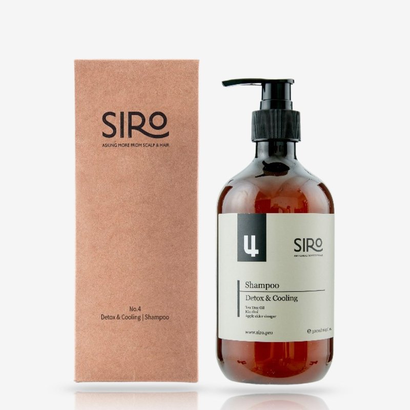 【SIRO】No. 4 Fruit Vinegar Soothing Shampoo 500ml for mild oiliness and tight scalp - Shampoos - Other Materials 