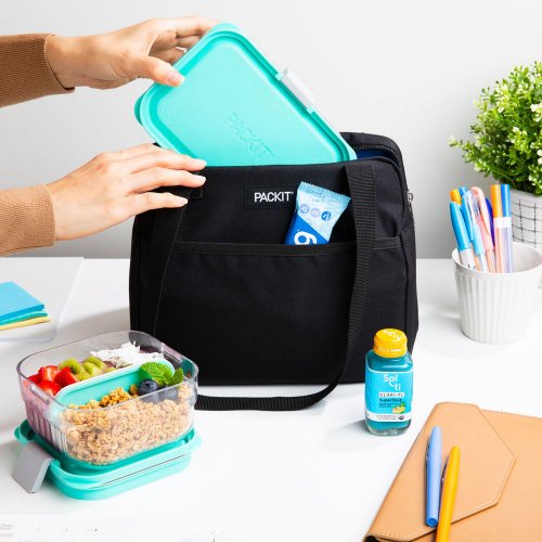 美國【PACKiT 冰酷】 免冰塊的保冷袋/母奶袋 美國【PACKIT】冰酷 5.7L 輕巧冷藏肩揹包(黑武士)2025New
