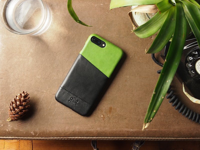 Alto 皮革手機殼 iPhone 7/8 Plus Original Metro -萊姆綠/黑 - 手機殼/手機套 - 真皮 綠色