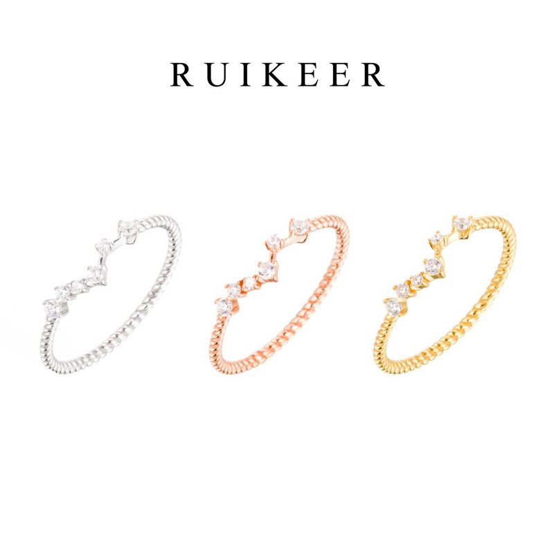 S925純銀 星群軌跡 戒指 - 戒指 - 純銀 銀色