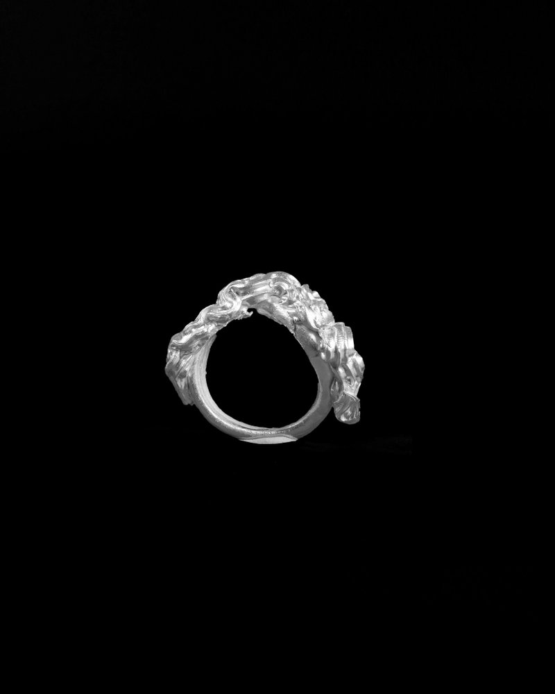 Silver 99.9 Choxcream 3 Ring - 戒指 - 銀 銀色