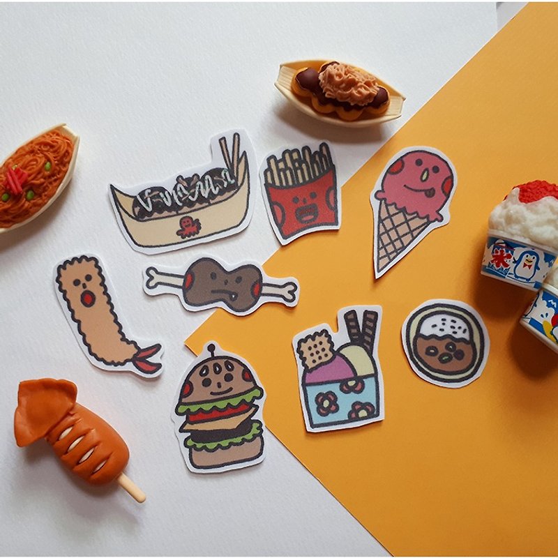 【CHIHHSIN Xiaoning】Delicious and crazy food - Stickers - Paper 