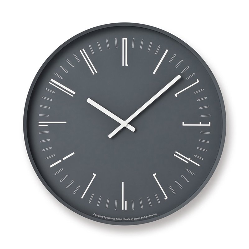 Lemnos Draw Clock - Black - Clocks - Plastic Black