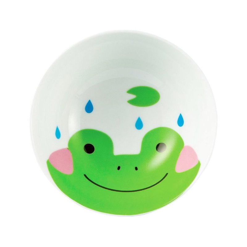 Japanese sunart bowl-quack frog - Bowls - Porcelain Green