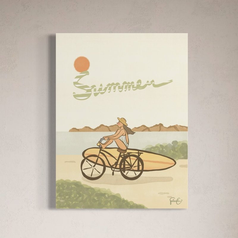 Summer print painting wall decoration - Posters - Paper White