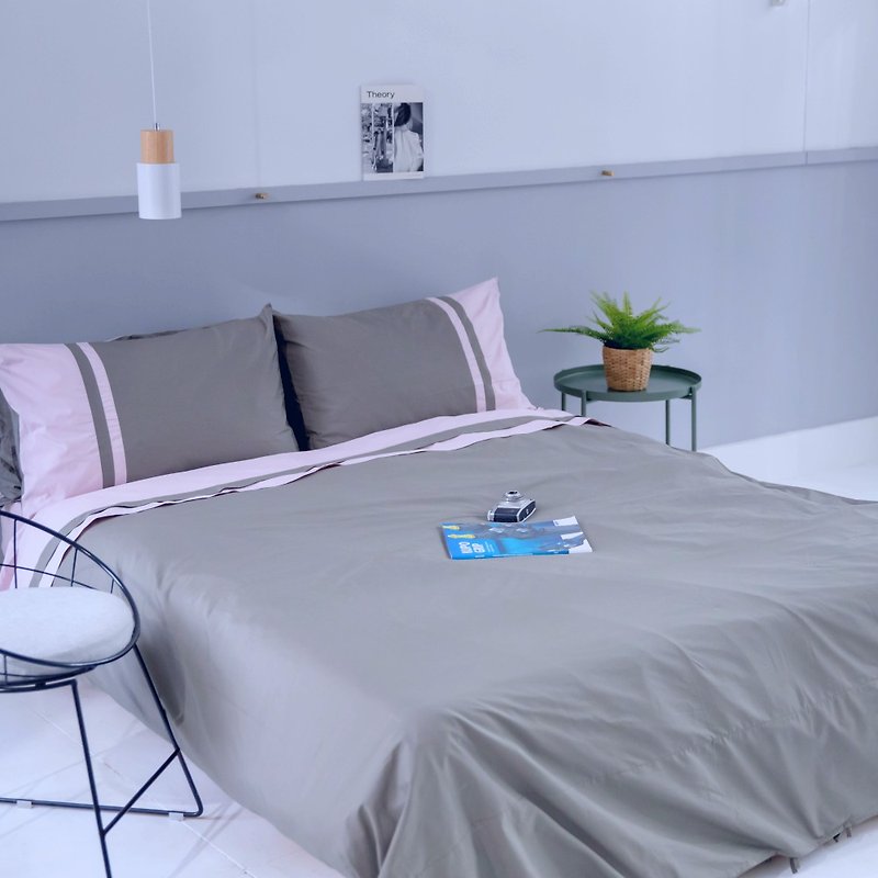 加大_清晨星光100%有機棉雙人加大床包枕套組 - 寢具/床單/被套 - 棉．麻 粉紅色