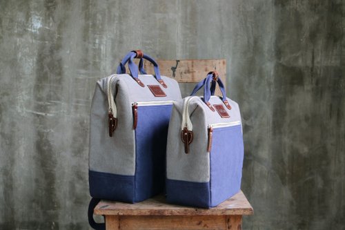 Bagyard Collection BAG PACK : BAG BREAD : GREY NAVY