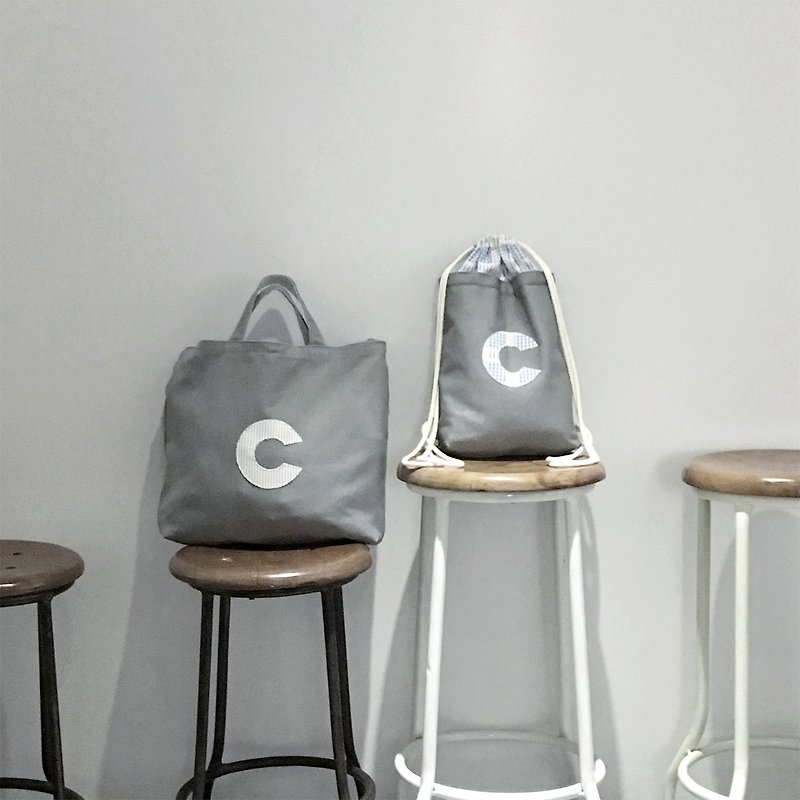 AlphaBAG Travel Set customized letter hand craft canvas backpack & 2-way bag - Messenger Bags & Sling Bags - Cotton & Hemp 