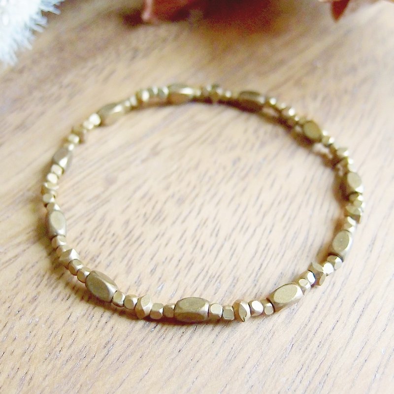 VIIART. Set Fan IV. Bronze bracelet. Basic all-match essential - Bracelets - Other Metals Gold