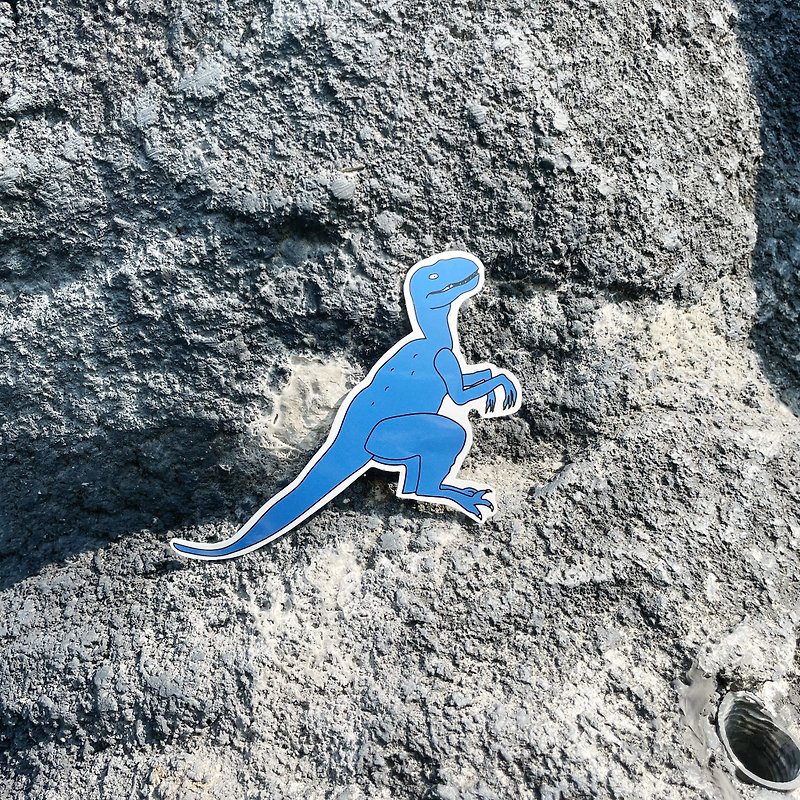 Little Blue Dinosaur Season Big Sticker