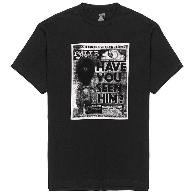 POLER CREATURE TEE 短袖上衣 / 黑色 - 男 T 恤 - 其他材質 黑色