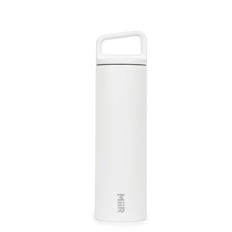 MiiR Vacuum-Insulated (stays hot/cold) Wide Mouth Bottle 20oz/591ml White - กระบอกน้ำร้อน - สแตนเลส ขาว