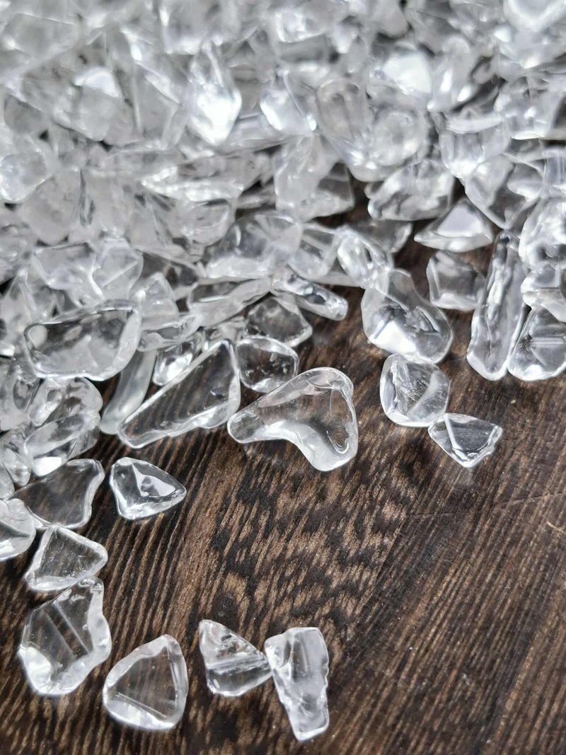 天然白水晶碎石 淨化專用小碎石 優質淨體碎石 一份 200g 售100元 - 擺飾/家飾品 - 其他材質 