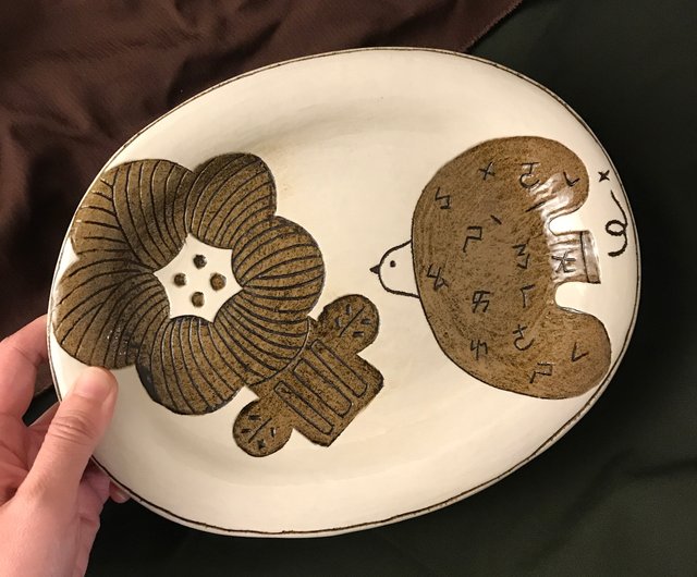 飾り皿　丸皿　銅製　小物入れ　彫刻　置物　インテリア　工芸品　美術品　A3065 宮田宏平作 鋳銅 鳥図 飾り皿(在銘、作家物)(R-047042