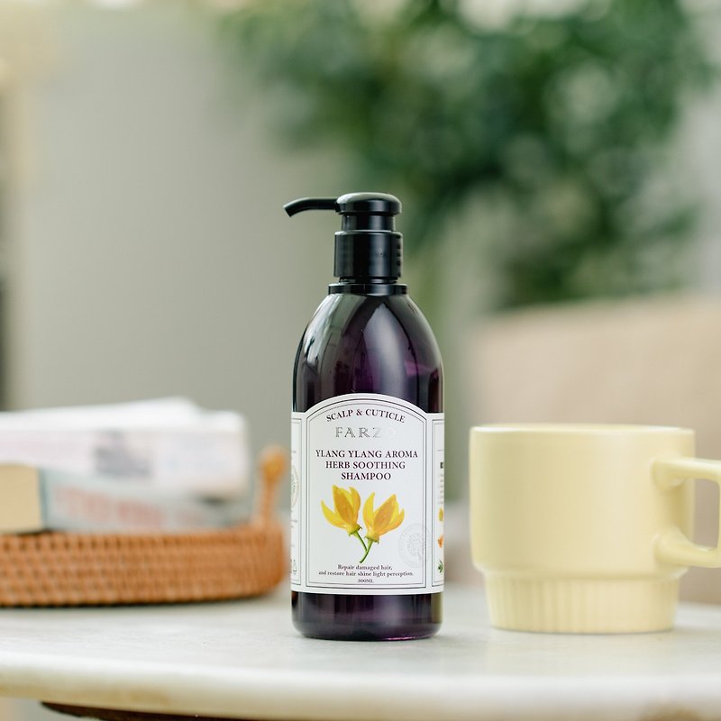 Ylang ylang essential oil soothing shampoo 300ml - แชมพู - พืช/ดอกไม้ สีเหลือง