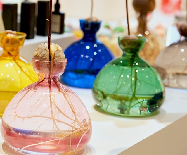 ILEX STUDIO | アボカドガラス花瓶 ローズピンク - ショップ ilex