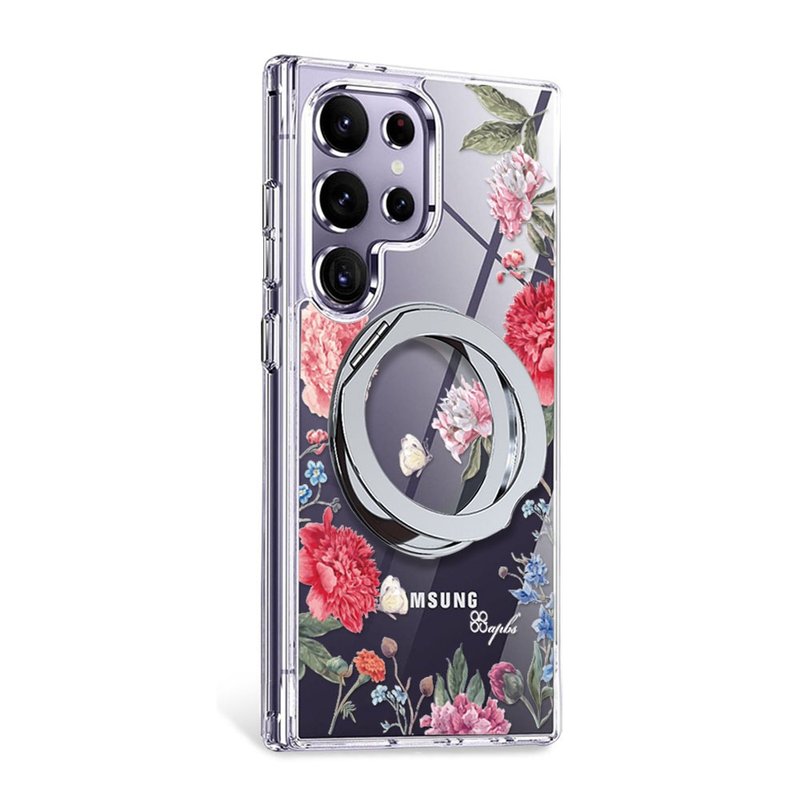 apbs Samsung S25/S24/A56 軍規360旋轉磁吸立架手機殼-四季-夏 - 手機殼/手機套 - 其他材質 多色