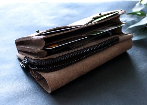 Leather Cash Envelope Wallet, Long Wallet, Petite Leather Clutch - Shop  Anger Refuge Wallets - Pinkoi