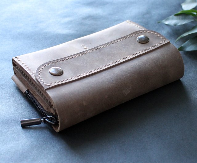 Leather Cash Envelope Wallet, Long Wallet, Petite Leather Clutch - Shop  Anger Refuge Wallets - Pinkoi