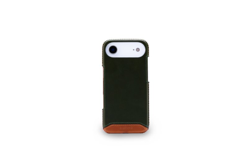 iPhone 17 Air 經典系列-磁吸手機皮套-蘇格蘭綠 - 手機殼/手機套 - 真皮 綠色