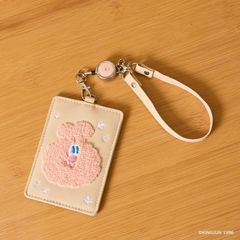 [Pre-order] KINGJUN leather plush ticket card holder - ID & Badge Holders - Polyester Multicolor