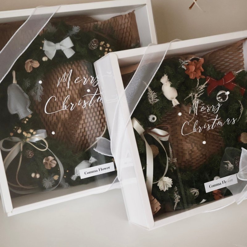 Purchase additional Christmas wreath gift box packaging - อื่นๆ - พืช/ดอกไม้ หลากหลายสี