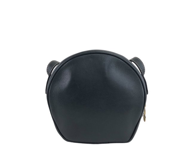 CELINE セリーヌ　レザー ガンチーニ 　ハンドバッグ　黒　レディース CELINE セリーヌ ガンチーニ マンテル レザー ハンドバッグ