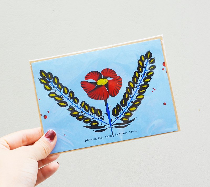 Customized Flower Illustration Series Birthday/Valentine's Day/Christmas/Moon/Anniversary/Mother's Day Gifts - ภาพวาดบุคคล - กระดาษ หลากหลายสี
