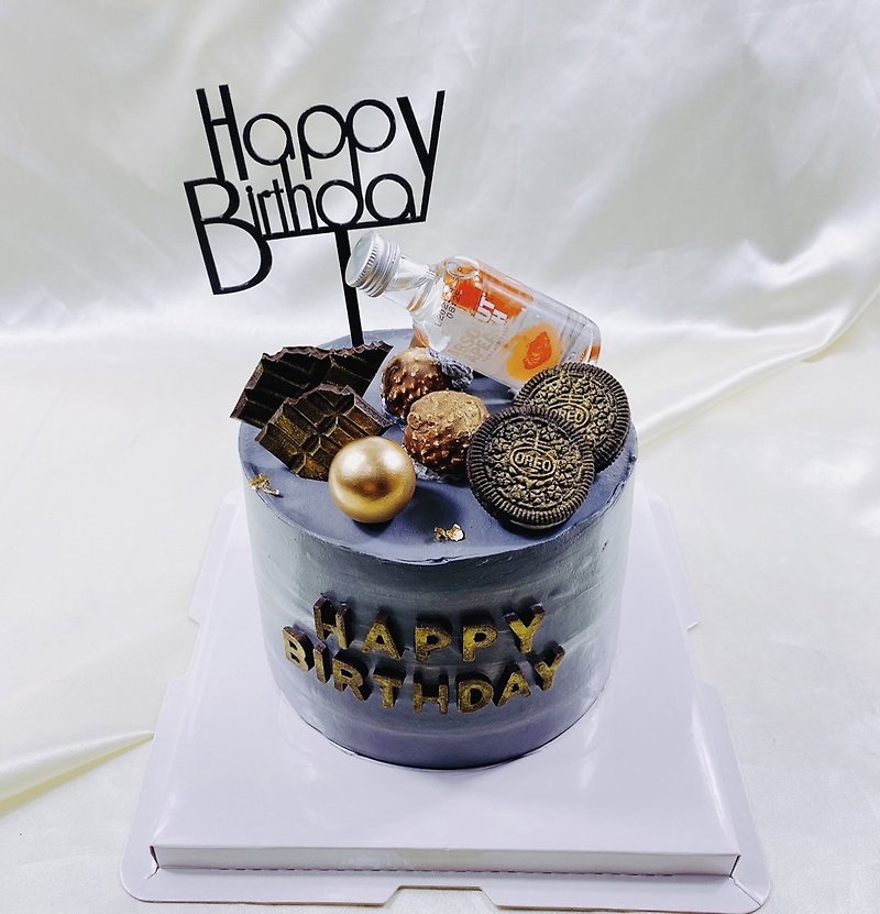 Don't Get Drunk Don't Return Birthday Cake Custom Cake Father's Day 6 8 inches limited to South Taiwan delivery - Cake & Desserts - Fresh Ingredients Black