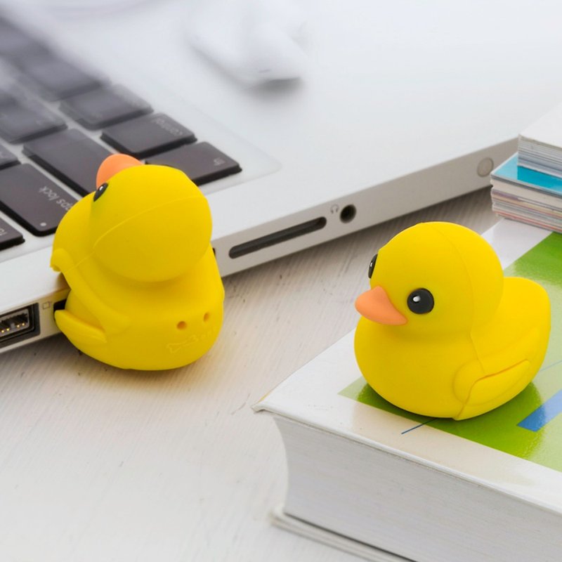 Bone / Patty Duck Flash Drive 3.0 (16G) [Support USB 3.0 high-speed transmission] - USB Flash Drives - Silicone Yellow