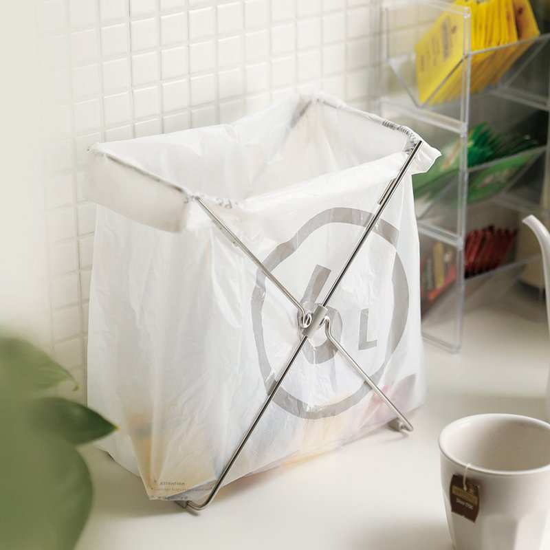 Japan Shuangshan removable thickened flat mouth garbage bag/ kitchen waste bag-6L-90 sheets - Other - Other Materials White