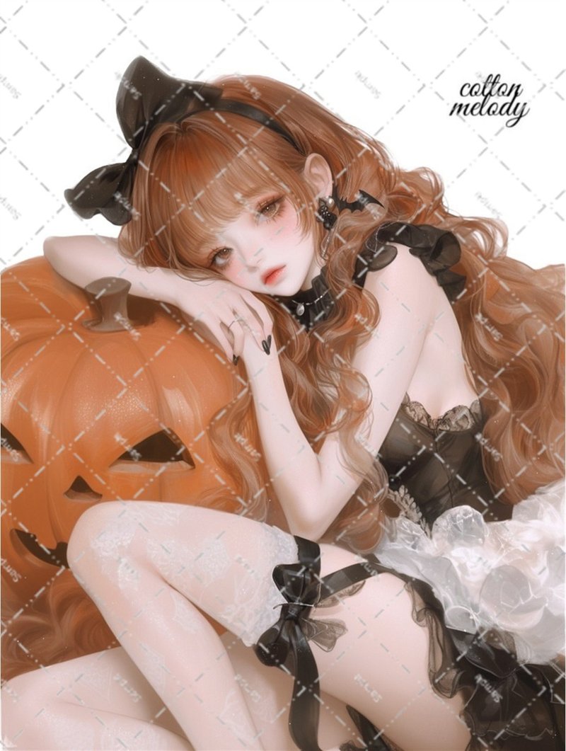 original sticker no.7033 人物ステッカー オリジナルステッカー 人物ステッカー 女の子ステッカー オリジナル人物ステッカー - 貼紙 - 紙 