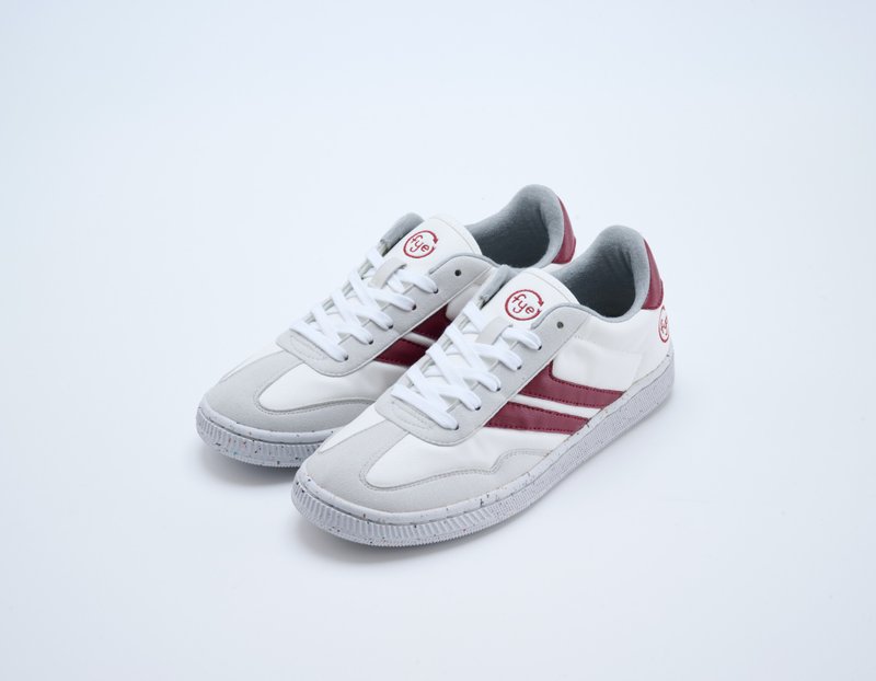 Vegan leather VINNE apple leather series white/burgundy girls model - Women's Casual Shoes - Eco-Friendly Materials Red