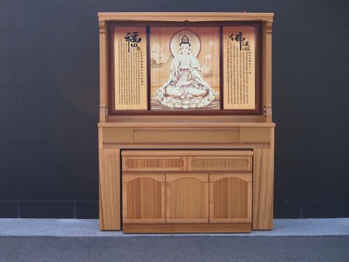 Saint神聖傢俱 神聖設計現代佛桌-閑靜佛櫥5尺7
