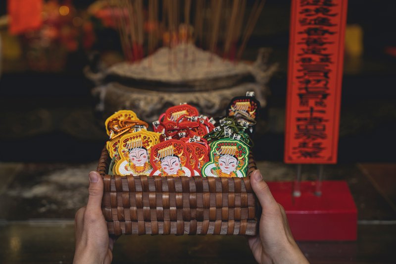 客製化刺繡吊牌-天上聖母-媽祖娘娘 - 其他 - 繡線 多色