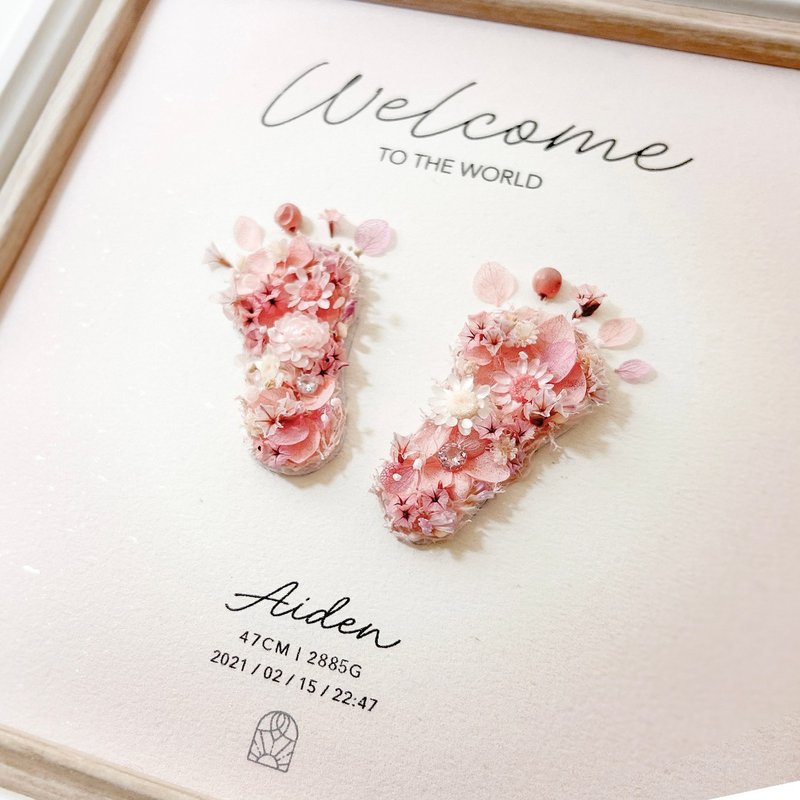 Baby Footprints-Dreamy Pink - ของขวัญวันครบรอบ - พืช/ดอกไม้ สึชมพู