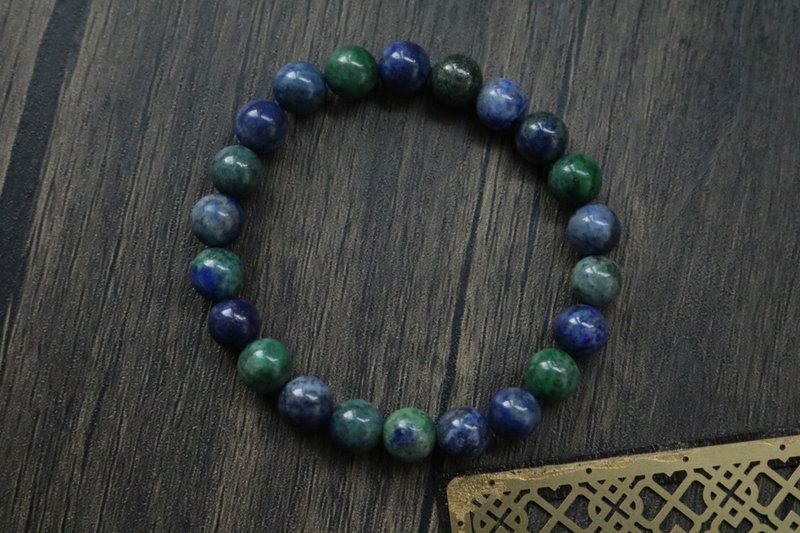 Phoenix Lapis Stone Bracelet Natural Crystal Bracelet Gift Box - Bracelets - Crystal Multicolor