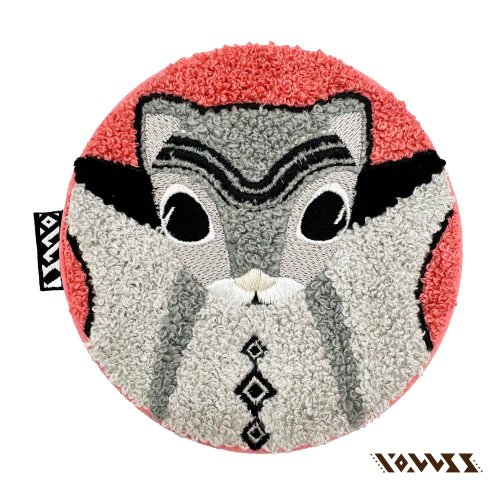 WasangShow 花生騷 【森林動物系列】飛鼠刺繡杯墊