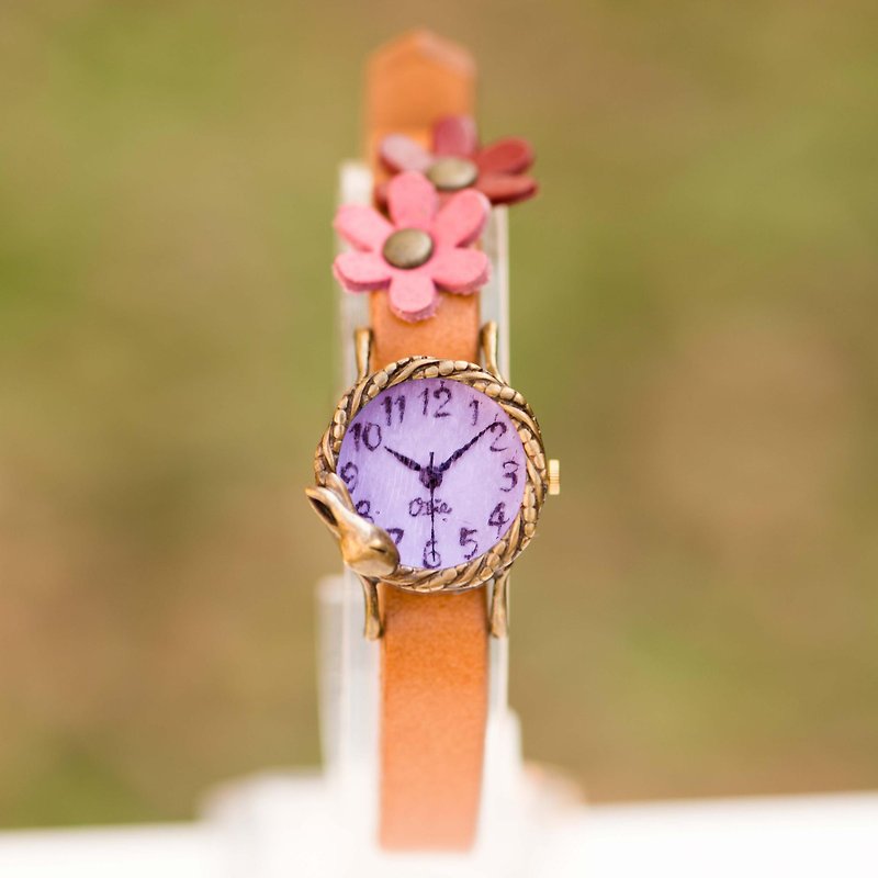 Dreaming Rabbit Watch S Lavender - นาฬิกาผู้หญิง - โลหะ สีม่วง