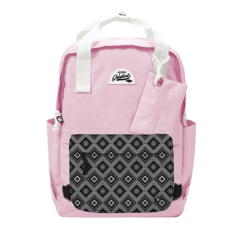 Grinstant Mix and Match Detachable 15.6-inch Backpack - Dream Series (Pink with Ethnic Style)