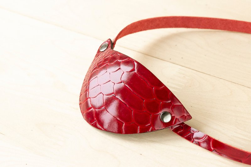 皮革眼罩 | 紅色眼罩 | 龍眼眼罩 - 眼罩 - 真皮 