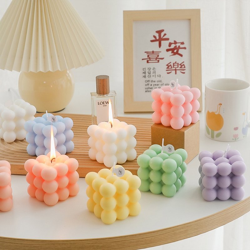 AMARA 心情方塊香氛蠟燭 儀式感生活 生日 情人節 聖誕節 - 香氛蠟燭/燭台 - 其他材質 多色