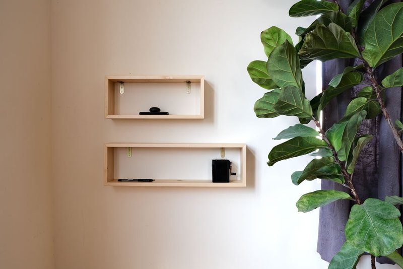 BOKTO || Spruce|| Frame type shelf shelf wood shed wall hanging - ชั้นวาง/ตะกร้า - ไม้ 