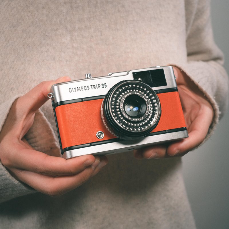 フィルムカメラ オリンパス OLYMPUS PEN TRIP 35 カスタムオーダー レトロカメラ オールドカメラ ヴィンテージカメラ pinkoi カメラ - 相機/拍立得/底片相機 - 其他金屬 橘色