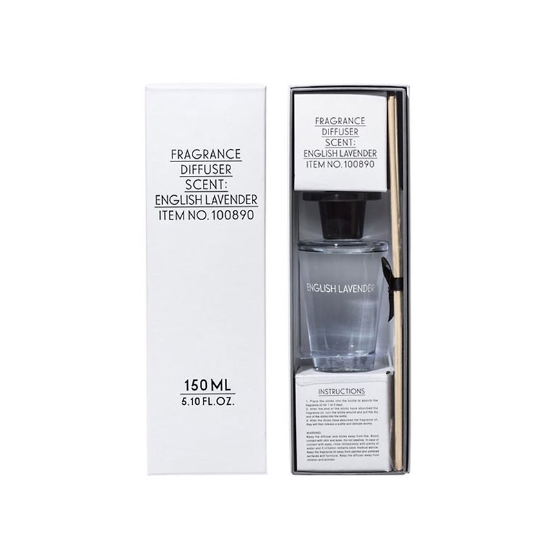 FRAGRANCE DIFFUSER English Lavender Fragrance Aromatherapy Gift Box - Lavender 150ml - Fragrances - Glass Transparent
