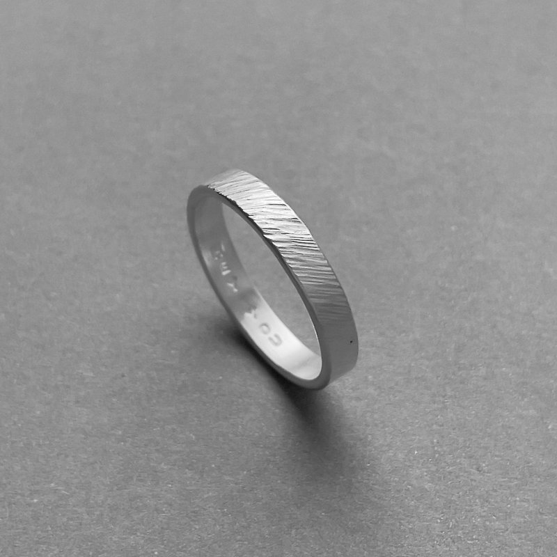 【Customized】Sterling Silver Twill Ring - แหวนทั่วไป - เงินแท้ สีเงิน