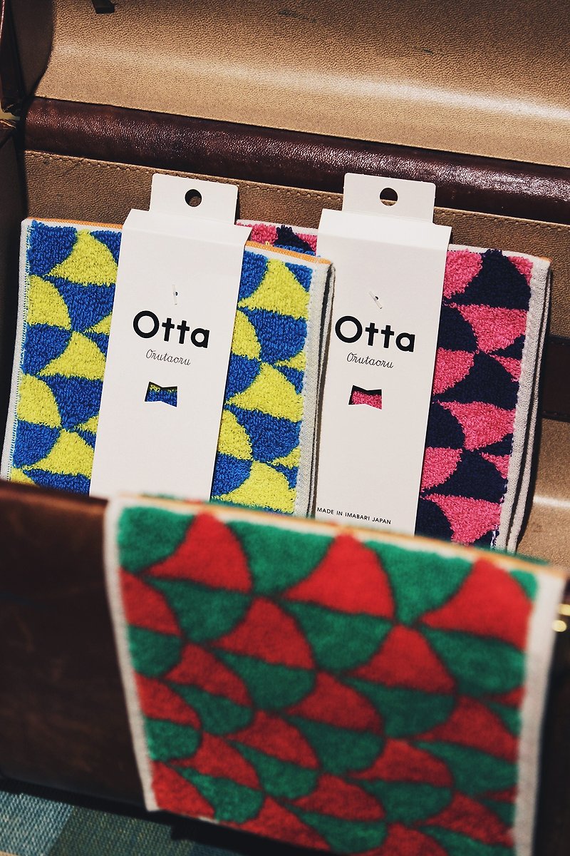 Otta half-kerchief handkerchief / geometric figure - ผ้าขนหนู - ผ้าฝ้าย/ผ้าลินิน 