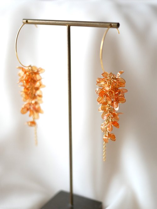 Moonlit Osmanthus earrings or Clip-On - Shop nachugo Earrings & Clip-ons -  Pinkoi