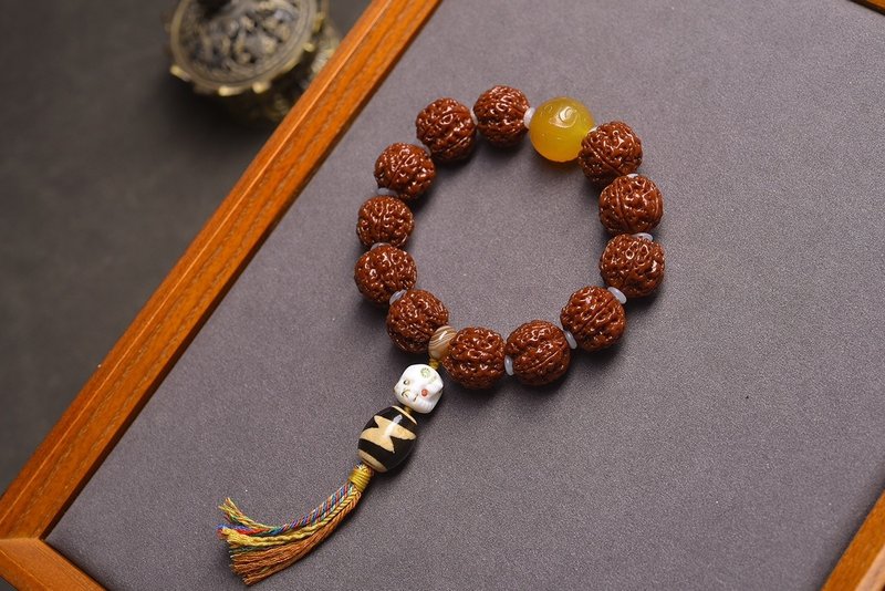 秒殺價 大金剛菩提子文玩手串 珠經18MM 玉化包漿 頂級完美 - 手鍊/手環 - 其他材質 